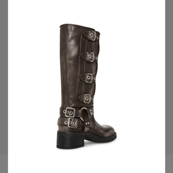 Lightly worn a few times Steve Madden womens Brocks leather Fashion Boots. - Picture 3 of 4
